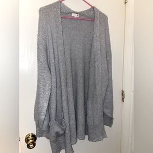 SOFT long gray sweater